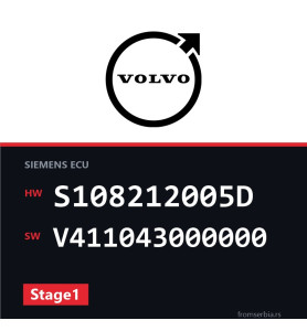 Volvo V40 S108212005D V411043000000 Stage1 tuning file