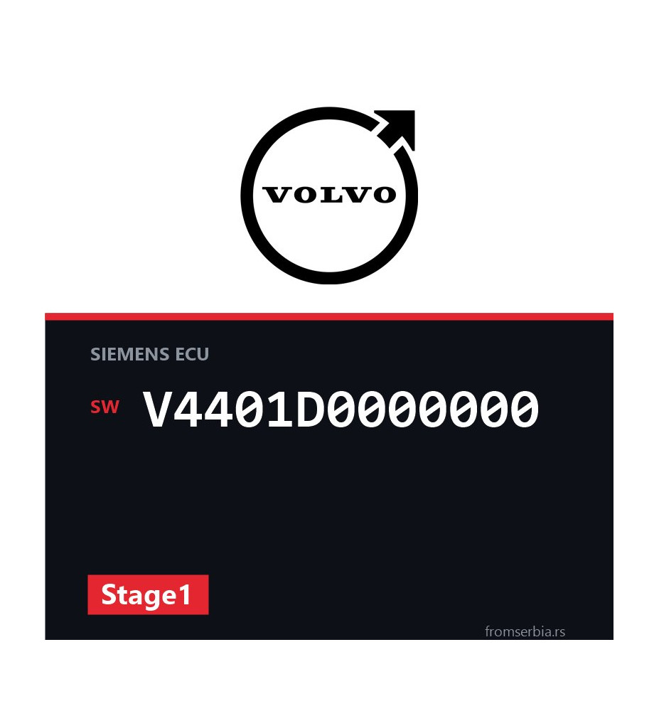 Volvo V40 V4401D0000000 Stage1 tuning file