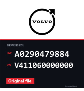 Volvo V40 A0290479884 V411060000000 original ECU file