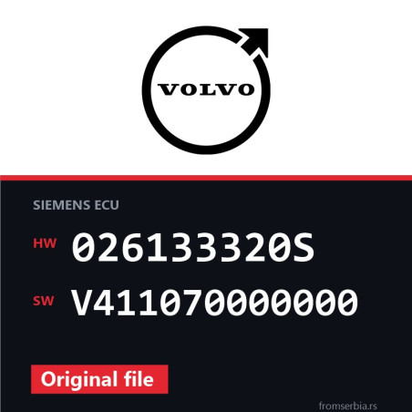 Volvo V40 026133320S V411070000000 Stage1 tuning file