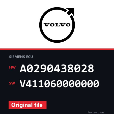 Volvo V40 A0290438028 V411060000000 Stage1 tuning file