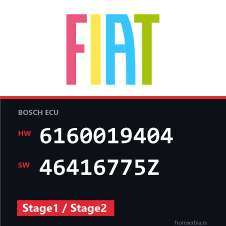 Fiat Coupe 6160019404 46416775Z Stage1 / Stage2 tuning file