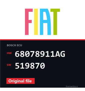 Fiat FREEMONT 68078911AG 519870 original ECU file
