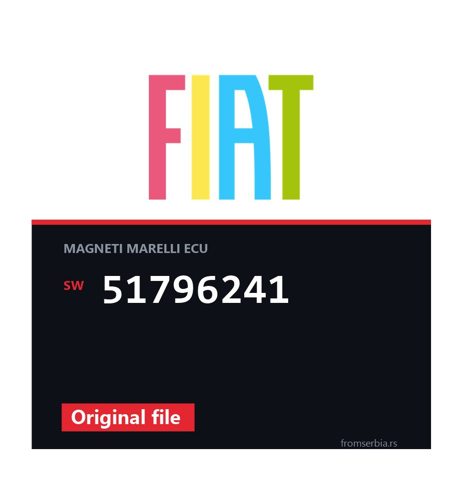 Fiat Grande 51796241 original ECU file