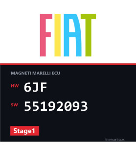 Fiat Punto 6JF 55192093 Stage1 tuning file