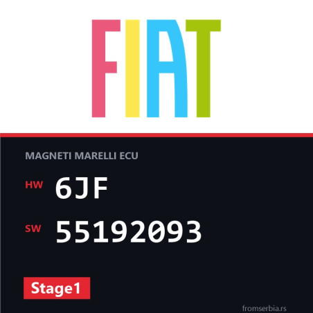 Fiat Punto 6JF 55192093 Stage1 tuning file
