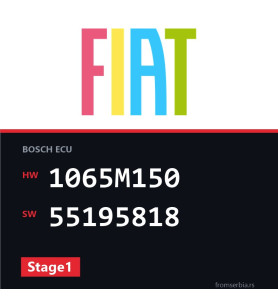 Fiat Punto 1065M150 55195818 Stage1 tuning file