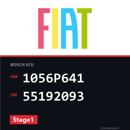 Fiat Punto 1056P641 55192093 Stage1 tuning file
