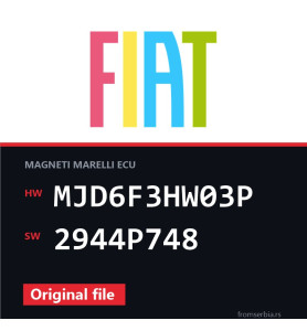 Fiat Grande MJD6F3HW03P 2944P748 original ECU file