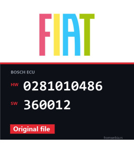 Fiat Wonmob. 0281010486 360012 original ECU file