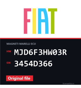 Fiat Doblo MJD6F3HW03R 3454D366 original ECU file