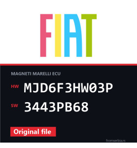 Fiat Grande MJD6F3HW03P 3443PB68 original ECU file