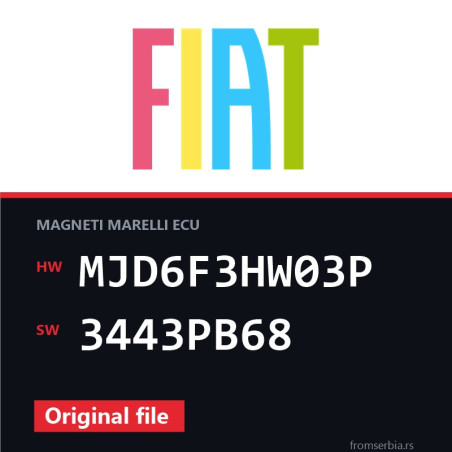 Fiat Grande MJD6F3HW03P 3443PB68 original ECU file