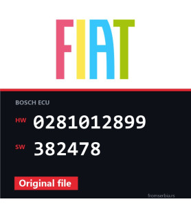 Fiat Grande 0281012899 382478 original ECU file