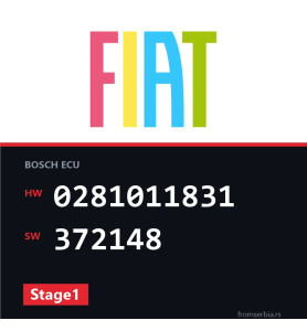 Fiat Stilo 0281011831 372148 Stage1 tuning file