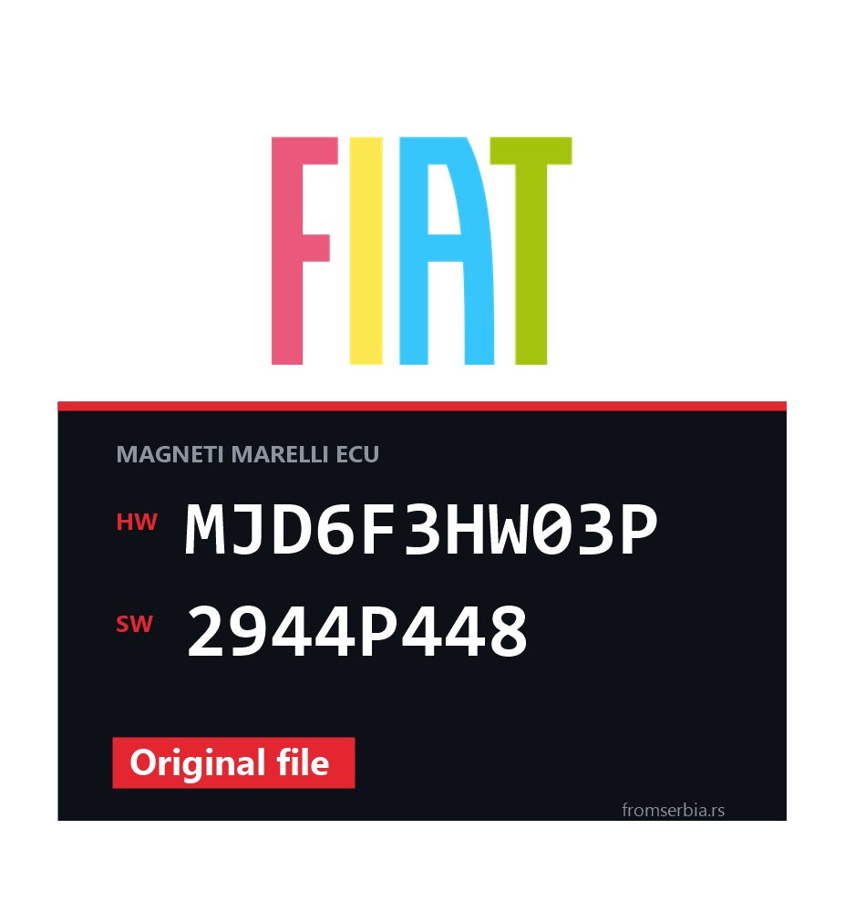 Fiat Grande MJD6F3HW03P 2944P448 original ECU file