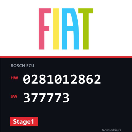 Fiat Stilo 0281012862 377773 Stage1 tuning file