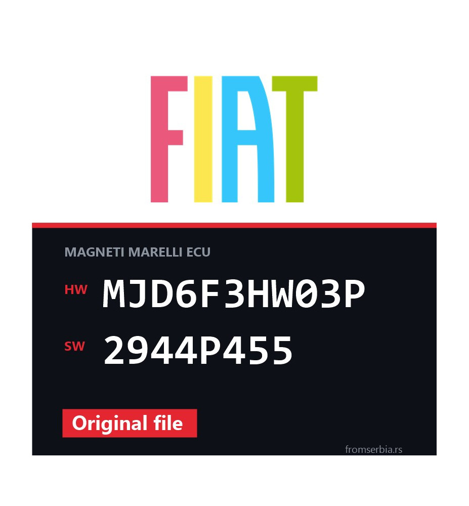 Fiat Grande MJD6F3HW03P 2944P455 Stage1 tuning file