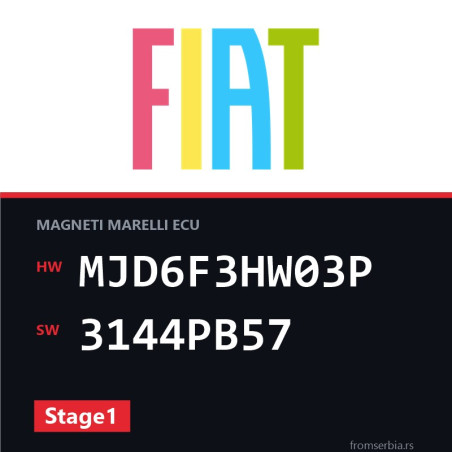 Fiat Grande MJD6F3HW03P 3144PB57 Stage1 tuning file