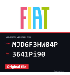 Fiat Grande MJD6F3HW04P 3641Pi90 original ECU file