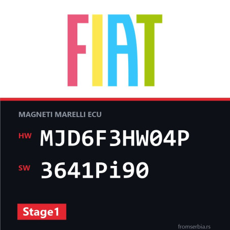 Fiat Grande MJD6F3HW04P 3641Pi90 Stage1 tuning file