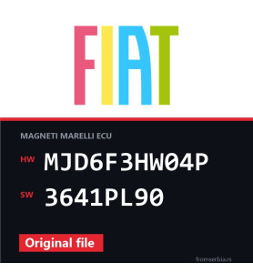 Fiat Grande MJD6F3HW04P 3641PL90 original ECU file