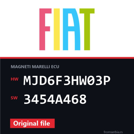 Fiat Punto MJD6F3HW03P 3454A468 Stage1 tuning file