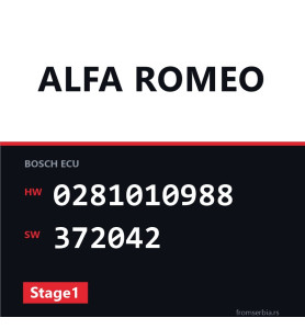 Alfa Romeo 156 0281010988 372042 Stage1 tuning file