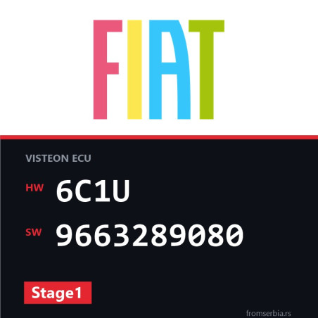 Fiat Ducato 6C1U 9663289080 Stage1 tuning file