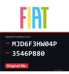 Fiat Grande MJD6F3HW04P 3546PB80 original ECU file