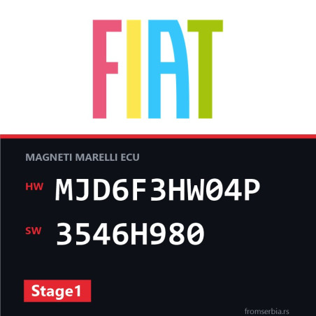 Fiat Qubo MJD6F3HW04P 3546H980 Stage1 tuning file