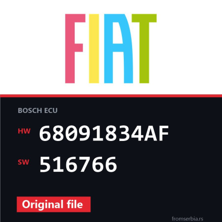 Fiat FREEMONT 68091834AF 516766 original ECU file