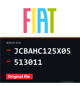 Fiat Freemont JCBAHC125X05 513011 original ECU file