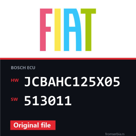 Fiat Freemont JCBAHC125X05 513011 original ECU file