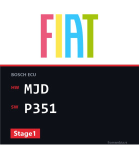 Fiat Punto MJD P351 Stage1 tuning file