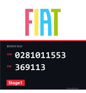Fiat Stilo 0281011553 369113 Stage1 tuning file