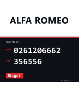 Alfa Romeo 166 0261206662 356556 Stage1 tuning file