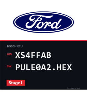 Ford Focus XS4FFAB PULE0A2.HEX Stage1 tuning file