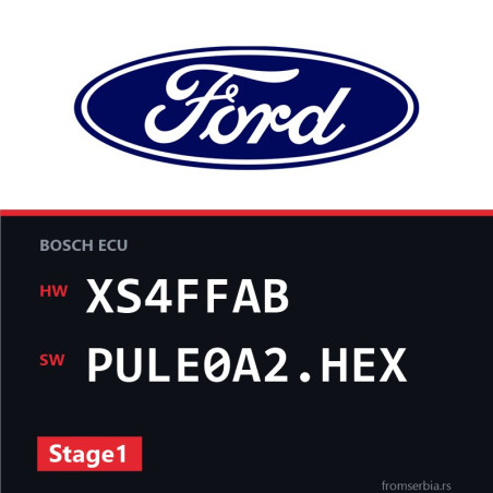 Ford Focus XS4FFAB PULE0A2.HEX Stage1 tuning file