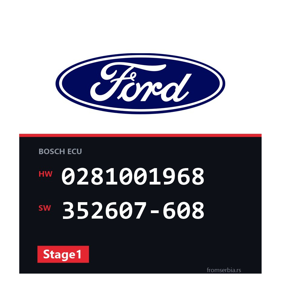 Ford Galaxy 0281001968 352607-608 Stage1 tuning file