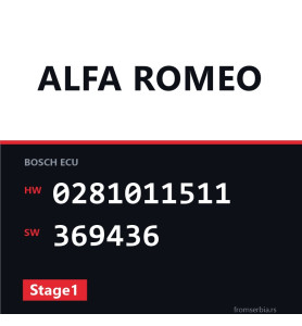 Alfa Romeo GT 0281011511 369436 Stage1 tuning file