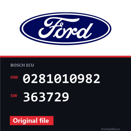 Ford Galaxy 0281010982 363729 original ECU file
