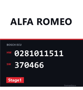 Alfa Romeo GT 0281011511 370466 Stage1 tuning file