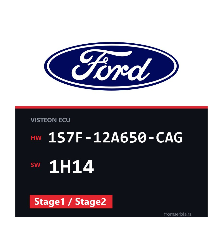 Ford Mondeo 1S7F-12A650-CAG 1H14 Stage1 / Stage2 tuning file