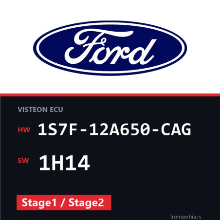 Ford Mondeo 1S7F-12A650-CAG 1H14 Stage1 / Stage2 tuning file