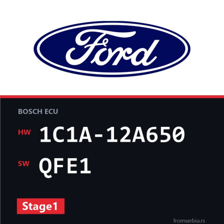 Ford Transit 1C1A-12A650 QFE1 Stage1 tuning file