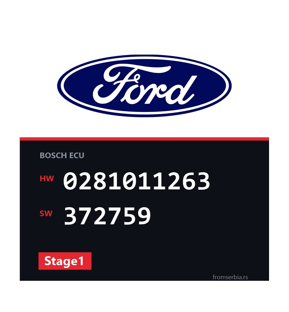 Ford Focus 0281011263 372759 Stage1 tuning file