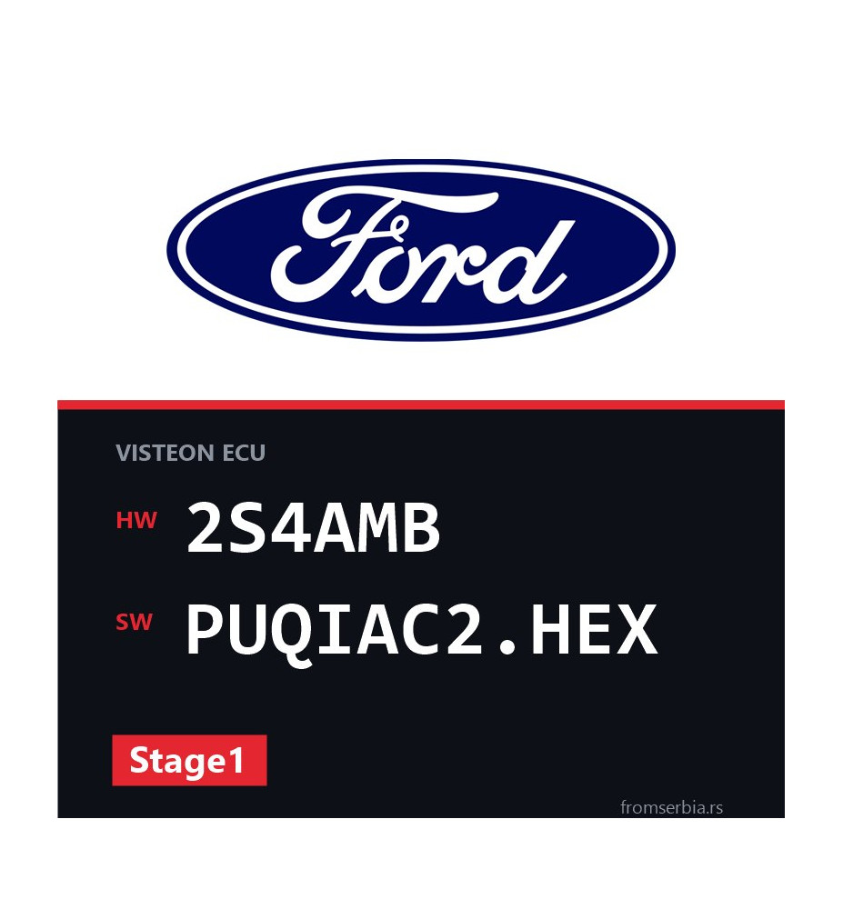 Ford Focus 2S4AMB PUQIAC2.HEX Stage1 tuning file