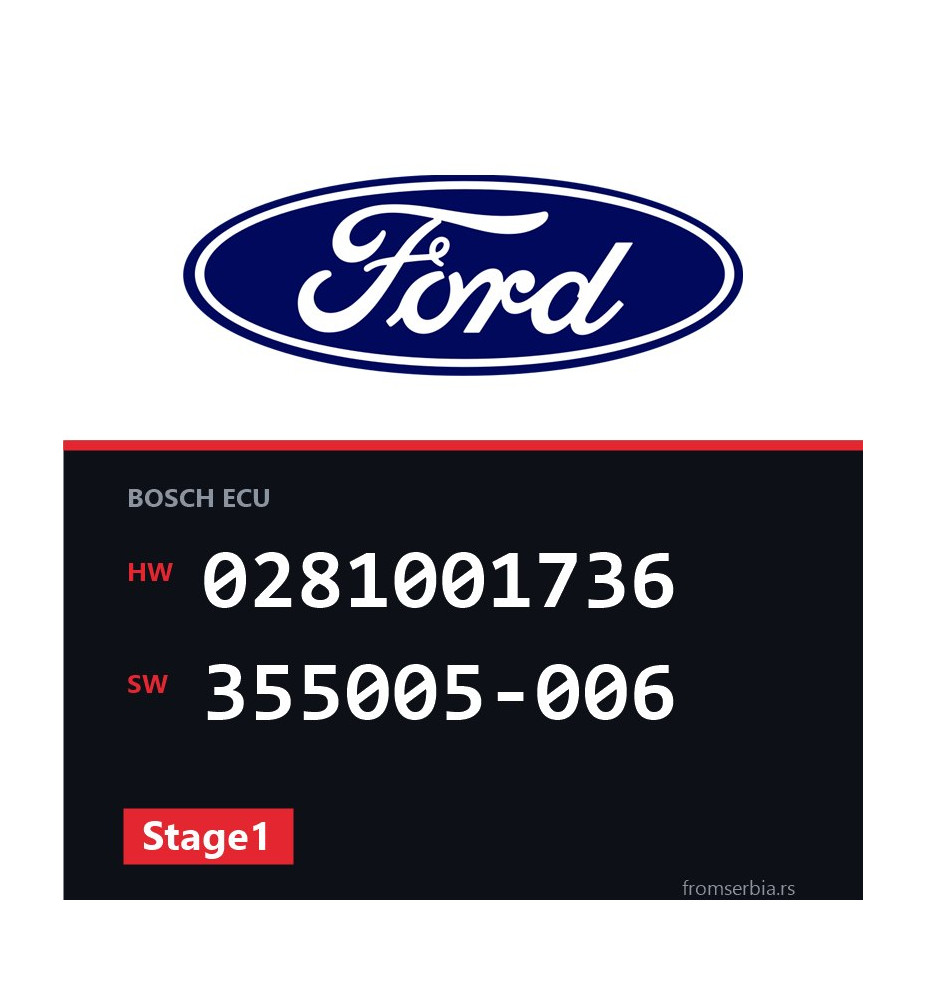 Ford Galaxy 0281001736 355005-006 Stage1 tuning file