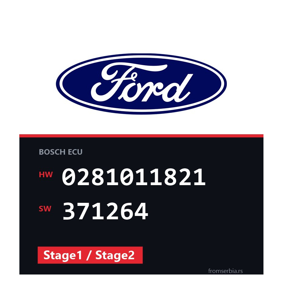 Ford Galaxy 0281011821 371264 Stage1 / Stage2 tuning file